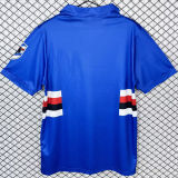 1991/1992 Sampdoria Home Retro Soccer Jersey