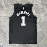 2026/27 Spurs WEMBANYAMA #1 Black City version NBA Jerseys