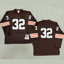 BROWN #32 Men's Cleveland Browns Retro NFL Jersey 布朗