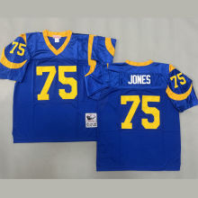 JONES #75 Men's Los Angeles Rams Retro NFL Jersey 公羊