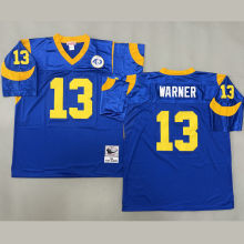 WARNER #13 Men's Los Angeles Rams Retro NFL Jersey 公羊