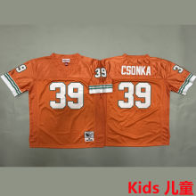 CSONKA #39 Miami Dolphins Retro Kids NFL Jersey 海豚