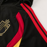 2026/27 Belgium Black Hoody Zipper Jacket