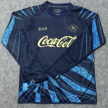 2026 Napoli Blue Long Sleeve Training Soccer Jersey