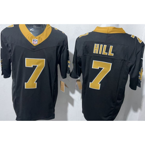HILL #7 Men's New Orleans Saints NFL Jersey 圣徒   (3代）