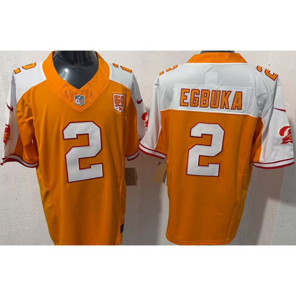 EGBUKA #2 Men's Tampa Bay Buccaneers NFL Jersey 海盗队  (3代）