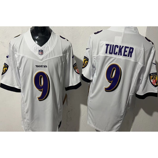 TUCKER #9 Men's Baltimore Ravens NFL Jersey 乌鸦  (3代）