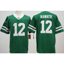 MAMATH #12 Men's New York Jets Retro NFL Jersey 喷气机   (3代）