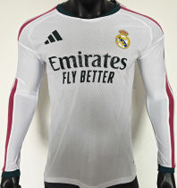 2026/27 RM Home White Player Version Long Sleeve Soccer Jersey