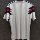 1990 England White Retro Soccer Jersey