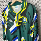 1994 Brazil Green GK Retro Long Sleeve Soccer Jersey