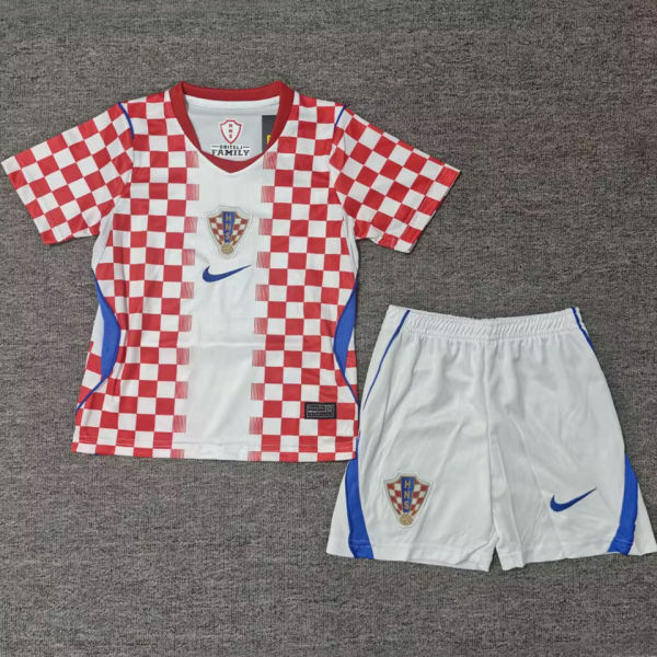 2026/27 Croatia Home Kids Soccer Jersey