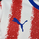 2026/27 Paraguay Home Red White Fans Soccer Jersey (Have Right Patch 有右臂章 黑底白字）