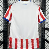 2026/27 Paraguay Home Red White Fans Soccer Jersey (Have Right Patch 有右臂章 黑底白字）