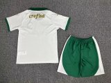 Palmeiras Away White Kids Soccer Jersey 24/25