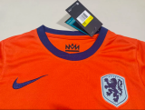 24/25 Netherlands Home Orange 1:1 Kids Soccer Jersey