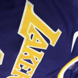 NBA Laker crew neck retro purple No.0 Nixon with chip 1:1 Quality