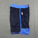 Oklahoma City Thunder Navy Blue 1:1 Quality NBA Pants