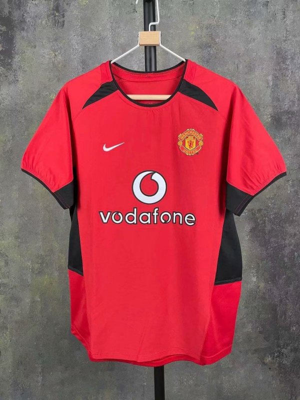 Manchester United Home 1:1 Quality Retro Soccer Jersey 2002/2004