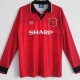 Manchester United Home Long sleeve 1:1 Quality Retro Soccer Jersey 1994/1996