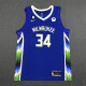 Bucks Antetokounmpo #34 Blue City Edition 1:1 Quality NBA Jersey 22/23