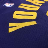 NBA Laker retro purple V-neck No. 0 kuznik young with chip 1:1 Quality