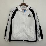 2023 Adidas White Windbreaker