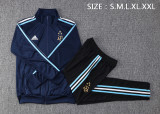 Argentina Blue High Collar Jacket Tracksuit 1:1 Quality 23/24