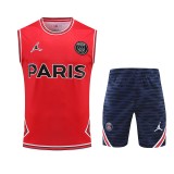 22/23 PSG Vest Training Suit Kit Red 1:1 Quality Training Shirt