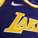 NBA Laker crew neck retro purple 23 James with chip 1:1 Quality