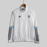 23/24 Manchester United White Windbreaker