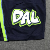 19/20 Dallas Mavericks Navy Blue City Edition 1:1 Quality NBA Pants