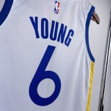 NBA Golden State Warriors White YOUNG#6 Men Jersey Top Quality Hot Pressing Number And Name 2023