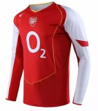 Arsenal Home Long Sleeve 1:1 Retro Soccer Jersey 2004/2005