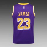 NBA Laker purple James No.23 1:1 Quality
