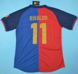 1999-2000 Barcelona Home Long Sleeve 1:1 Retro Soccer Jersey