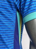 Brazil Away Blue Player  1:1 Quality Soccer Jersey 24/25