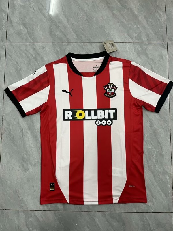 Southampton Home Fans 1:1 Quality Soccer Jersey 24/25