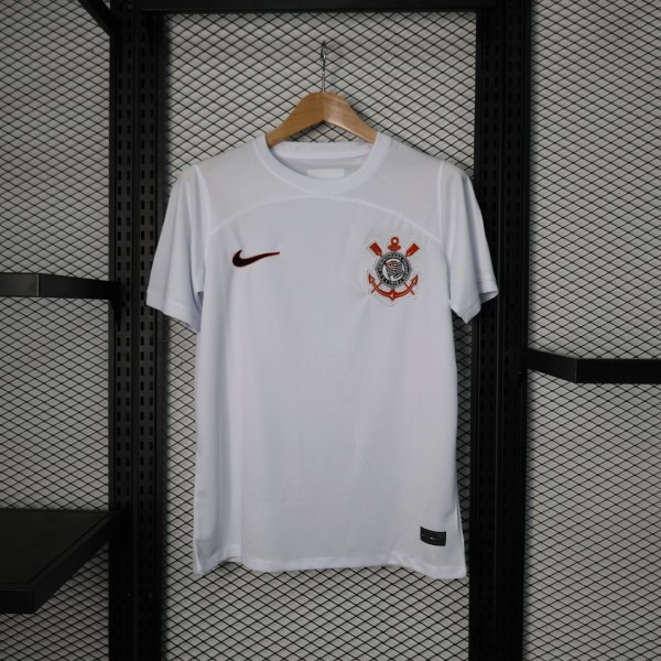 Corinthians Home White Fans 1:1 Quality Soccer Jersey 23/24