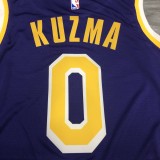 NBA Laker crew neck retro purple 0 Kuzma with chip 1:1 Quality