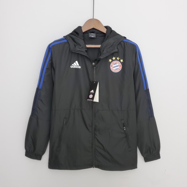 Bayern Munich Black Windbreaker 2022