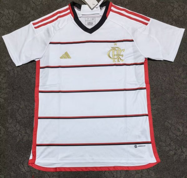 Flamengo Away White Fans 1:1 Quality Soccer Jersey 23/24