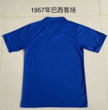 1957 Brazil Away 1:1 Quality Retro Soccer Jersey