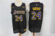 NBA Lakers #24 Kobe achievement black 1:1 Quality
