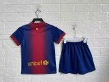 2012/2013 Barcelona Home 1:1 Kids Retro Soccer Jersey