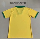 1957 Brazil Home 1:1 Quality Retro Soccer Jersey