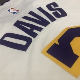 NBA Los Angeles vintage white V-collar No. 3 Davis with chip 1:1 Quality
