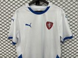 Czech Republic   White  Away  Fans 1:1 Quality Soccer Jersey 24/25