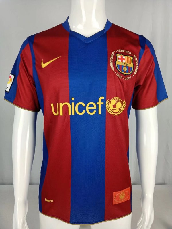 Barcelona Home 1:1 Quality Retro Soccer Jersey 2007/2008