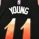 23 Hawks YOUNG #11 Black City Edition 1:1 Quality NBA Jersey